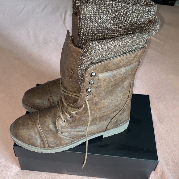 ‼️SOLD‼️‼️ Brand New Women’s Blue Suede Shoes Brand Brown Boots - Size 11 - Picture 3 of 10